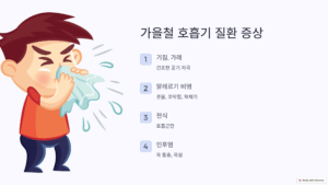 가을철 주요 호흡기 질환 증상