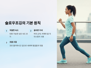 슬로우조깅의 기본 원칙