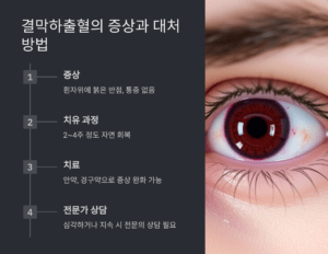 결막하출혈의 증상과 대처 방법