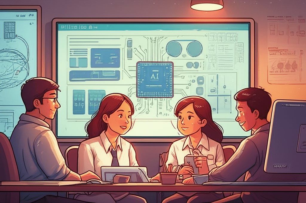 세 거인의 AI 반도체 전략 비교 관련 이미지